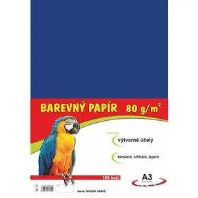 papier pre výtvarnú výchovu A3/100/80g tmavomodrý